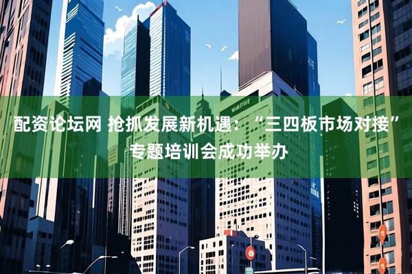 配资论坛网 抢抓发展新机遇：“三四板市场对接” 专题培训会成功举办
